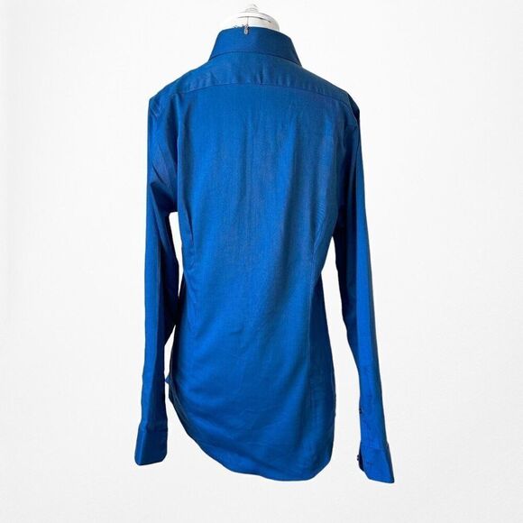 Express Navy Blue Button Down Shirt Size S - Picture 5 of 6